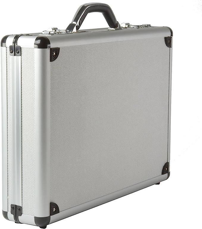 Hard Side Silver Briefcase